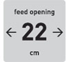 22cm Feed Opening