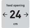 24cm Feed Opening