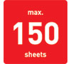150 Sheet Capacity
