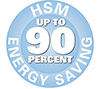Energy Savings of up to 90%