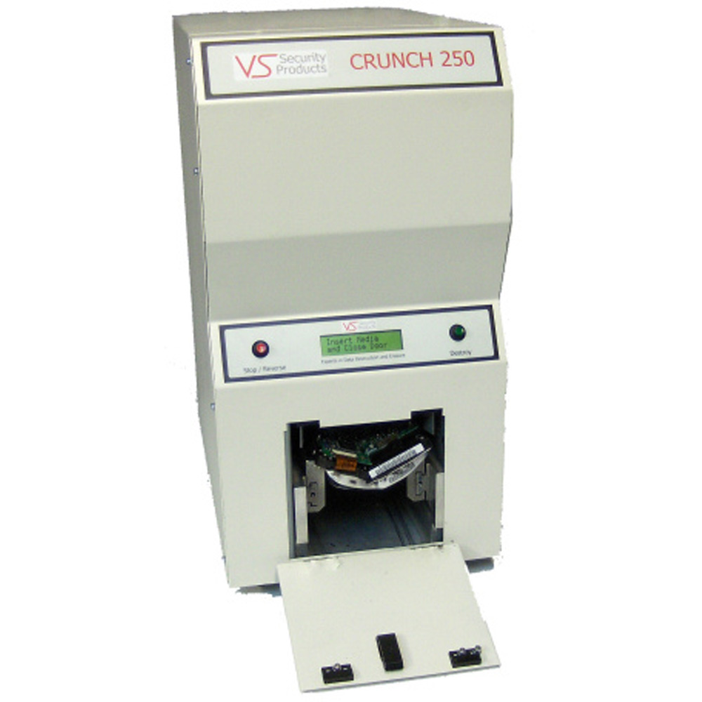 Verity Crunch 250 Hard Disk and Solid State Drive Data Destroyer (ZZ201220)  | ShreddingMachines.co.uk